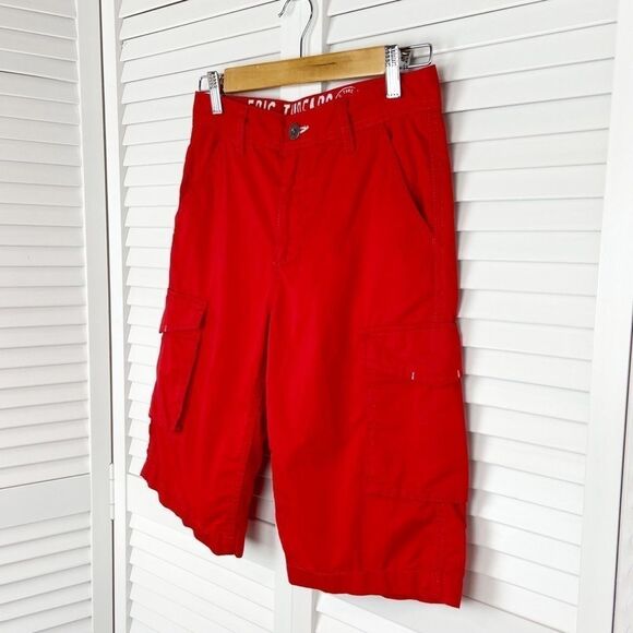 Epic Threads Boys Red Cargo Shorts | Size 12 - Picture 6 of 14